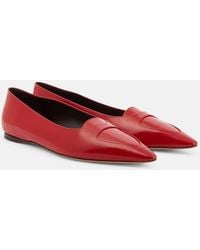 The Row - Viv Leather Ballet Flats - Lyst