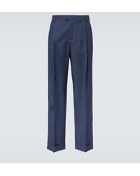 Bottega Veneta - Weite Hose Aus Woll-Drill - Lyst