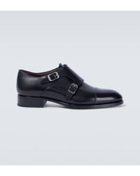 Brioni - Leather Monk Strap Shoes - Lyst