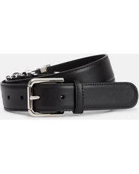 Dolce & Gabbana - X Kim Logo Leather Belt - Lyst
