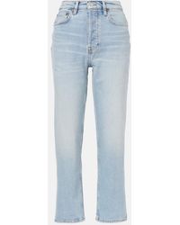 RE/DONE - 70S Stove Pipe High-Rise Straight Jeans - Lyst