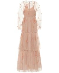 RED Valentino Vestido de fiesta de tul bordado - Rosa