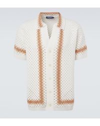 Frescobol Carioca - Pinto Crochet Cotton Bowling Shirt - Lyst