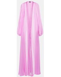 Max Mara - Medicea Silk Chiffon Robe - Lyst