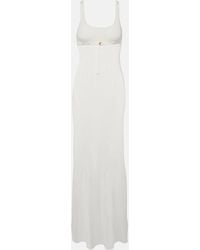 Jacquemus - Robe Maille Oranger Ribbed-knit Maxi Dress - Lyst