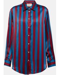 Asceno - London Striped Silk Shirt - Lyst