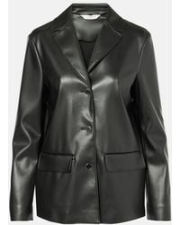 Max Mara - Blazer Odilia De Piel Sintetica - Lyst