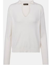 Loro Piana - Silk And Cotton Polo Sweater - Lyst