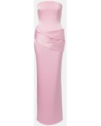 Alex Perry - Bustier-Robe Aus Crepe - Lyst
