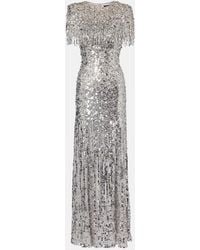 Jenny Packham - Eugenie Sequined Gown - Lyst