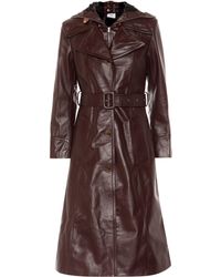 Vetements Manteau en cuir - Marron