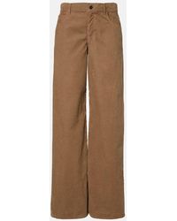 The Row - Eglitta Low-Rise Corduroy Wide-Leg Pants - Lyst