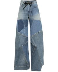 Tom Ford - Patchwork High-rise Wide-leg Jeans - Lyst