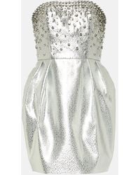 Rebecca Vallance - Regina Crystal-embellished Minidress - Lyst
