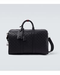 Gucci - Gg Emblem Medium Leather Duffel Bag - Lyst