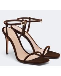 Gianvito Rossi - Velvet Sandals - Lyst