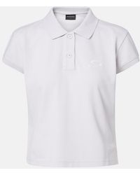 Balenciaga - Cotton Pique Polo Shirt - Lyst