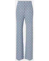 Max Mara - Abate Printed Wide-Leg Pants - Lyst