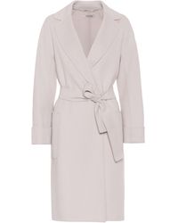 Max Mara Tangeri Wool And Angora Coat - Natural