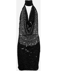 AYA MUSE - Tipo Sequined Halterneck Minidress - Lyst