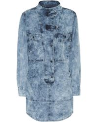 Étoile Isabel Marant Minikleid Inaroa aus Denim - Blau