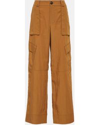 Vince - Mid-rise Wide Cargo Pants - Lyst