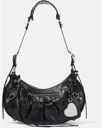 Balenciaga - Le Cagole Xs Leather Shoulder Bag - Lyst