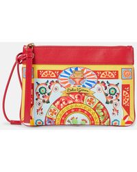 Dolce & Gabbana - Clutch Small Con Piel - Lyst