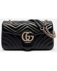 Gucci - Gg Marmont Medium Leather Shoulder Bag - Lyst