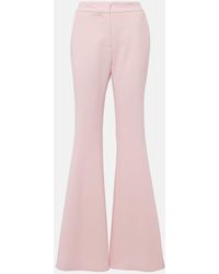 Gabriela Hearst - Desmond Virgin Wool Crepe Flared Pants - Lyst