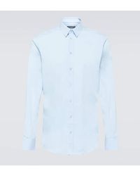 Dolce & Gabbana - Camisa oxford de popelin de algodon - Lyst