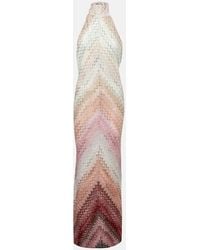 Missoni - Zig Zag Halterneck Maxi Dress - Lyst