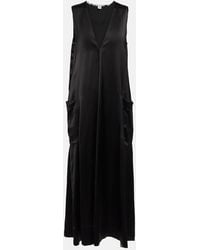 TOTEME - Satin Midi Dress - Lyst