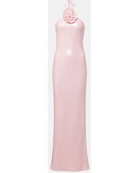 Rodarte - Floral Applique Sequined Gown - Lyst