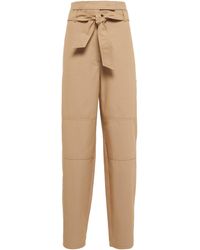 Max Mara Canossa Belted Pants in Brown | Lyst