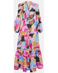 Rebecca Vallance - Le Reve Printed Cotton Maxi Dress - Lyst