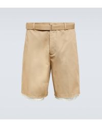Lanvin - Cotton Bermuda Shorts - Lyst
