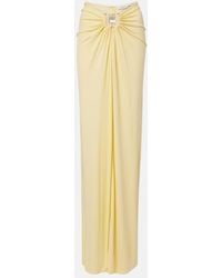 Christopher Esber - Bezel Quartz Gathered Jersey Maxi Skirt - Lyst
