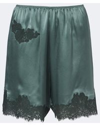 Doen - Irsa Lace-Trimmed Silk Satin Shorts - Lyst