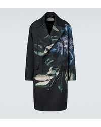 Dries Van Noten - Double-Breasted Printed Jacquard Coat - Lyst