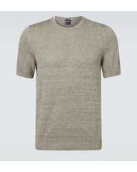 Fedeli - Pullover Aus Leinen Und Baumwolle - Lyst
