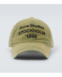 Acne Studios - Logo Cotton Twill Baseball Cap - Lyst