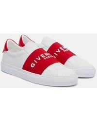 Givenchy - Urban Street Logo Leather Slip-On Sneakers - Lyst