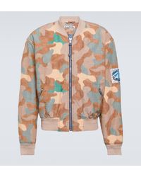 Acne Studios - Camouflage Cotton-blend Bomber Jacket - Lyst