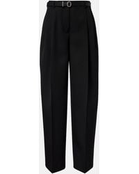 Jil Sander - Wool Wide-Leg Pants - Lyst