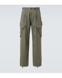 C.P. Company - Pantalones Cargo En Gabardina De Algodon - Lyst
