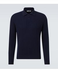 Canali - Wool And Cashmere Polo Sweater - Lyst