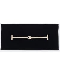 Tom Ford - Arc Small Velvet Clutch - Lyst