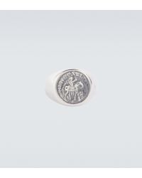 Tom Wood Ring Coin Pendant aus Sterlingsilber - Mettallic