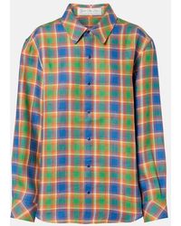 God's True Cashmere - Brilliant Linen Shirt With Lapis Lazuli - Lyst
